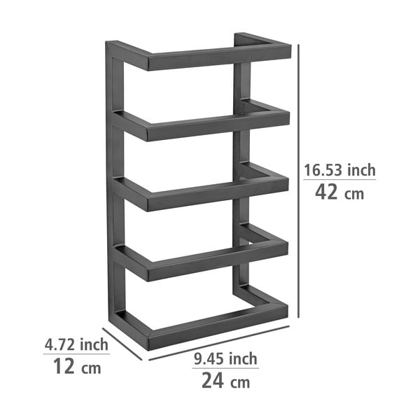 Nástenný oceľový držiak na uteráky Fondiro – Wenko-image-4