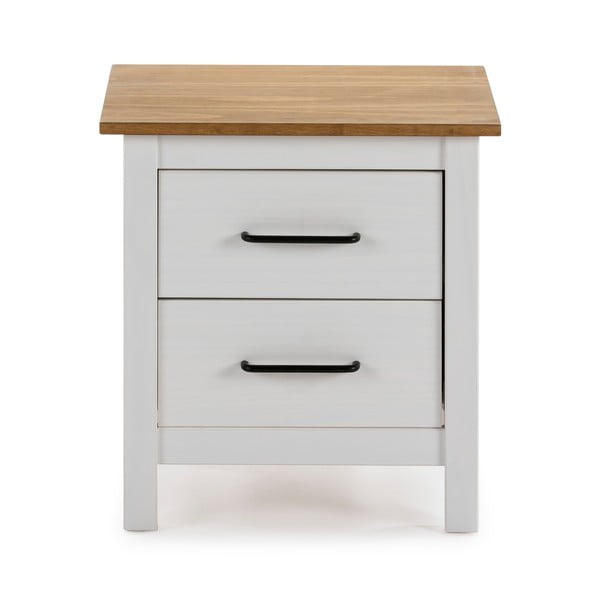 Biely drevený nočný stolík Marckeric Miranda-image-3