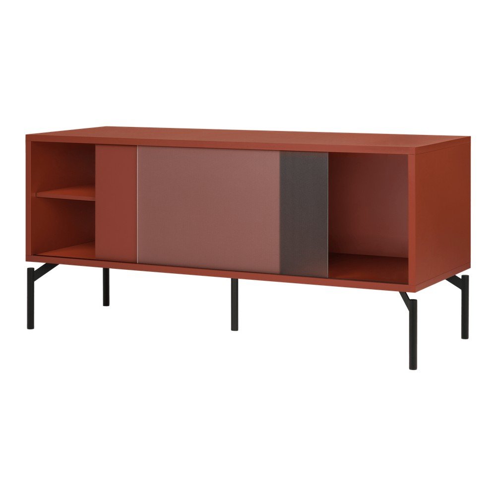 E-shop TV stolík v terakotovej farbe 116x55x42 cm Met Mini – noo.ma