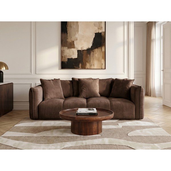Hnedá ženilková pohovka Harlem – Bobochic Paris-image-2