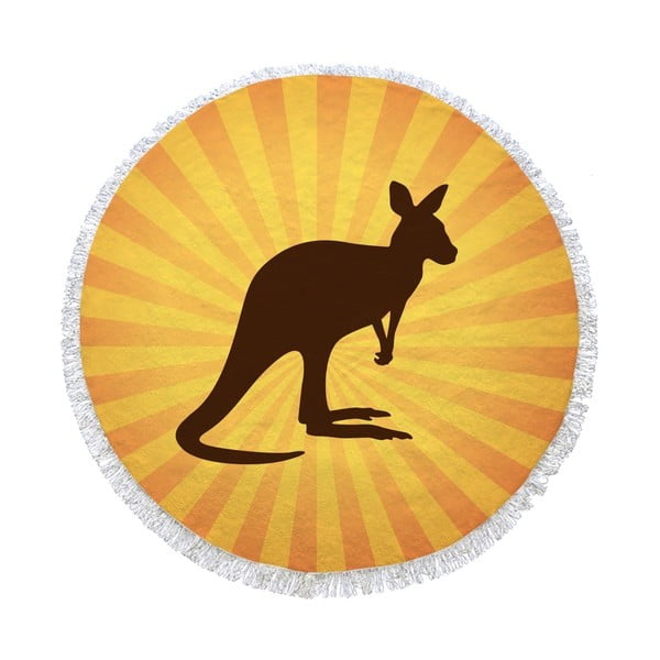 Guľatá plážová osuška Homemania Australia Kangaroo, Ø 150 cm