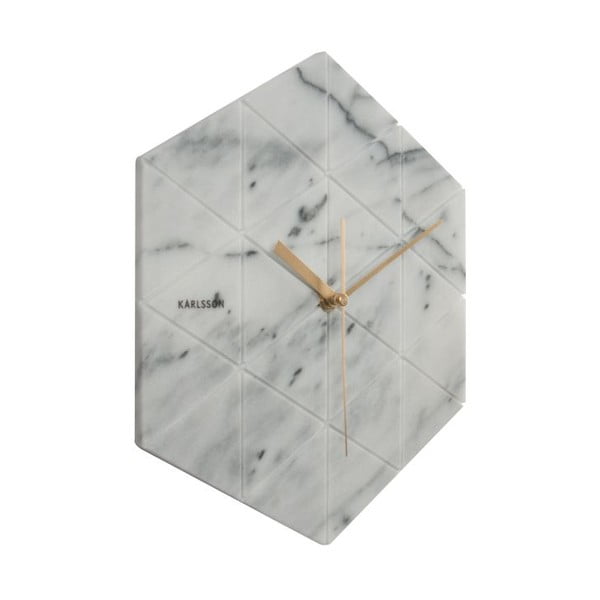 Biele nástenné hodiny Karlsson Hexagon-image-2