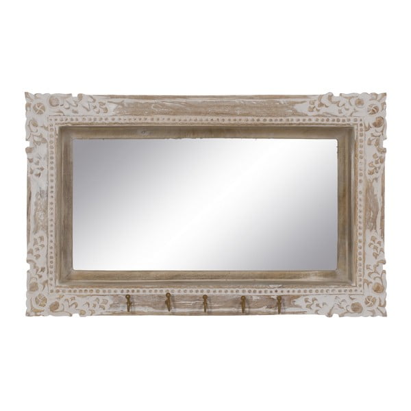 Nástenné zrkadlo s dreveným rámom 61x38 cm – Ixia