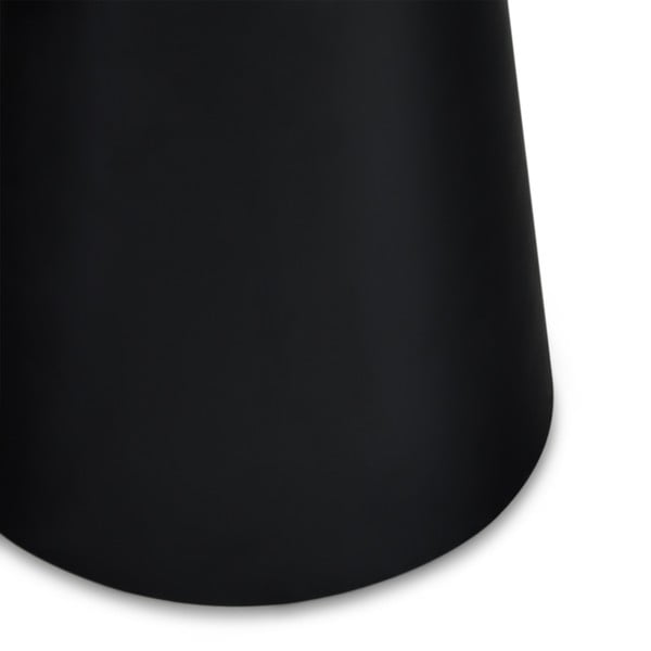 Konferenčný stolík vo svetlosivej a čiernej farbe s doskou v dekore mramoru ø 45 cm Tango – Furnhouse-image-4