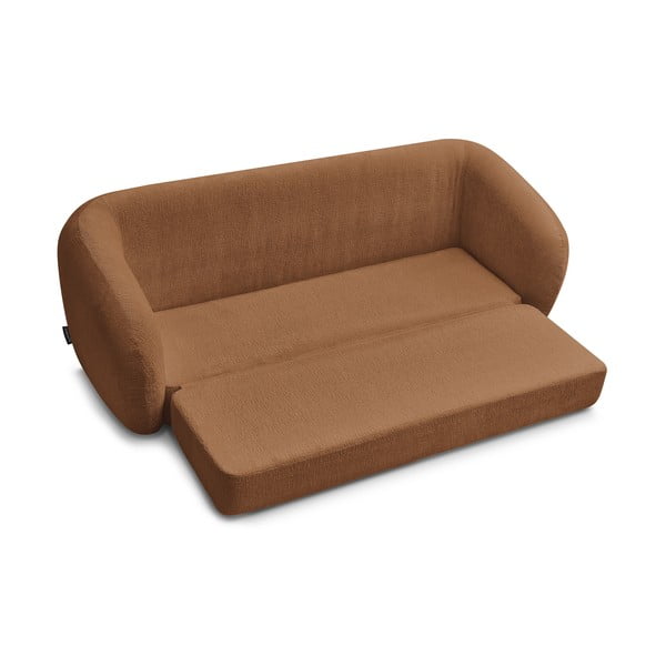 Ženilková rozkladacia pohovka v tehlovej farbe 228 cm Neyo – Bobochic Paris-image-4