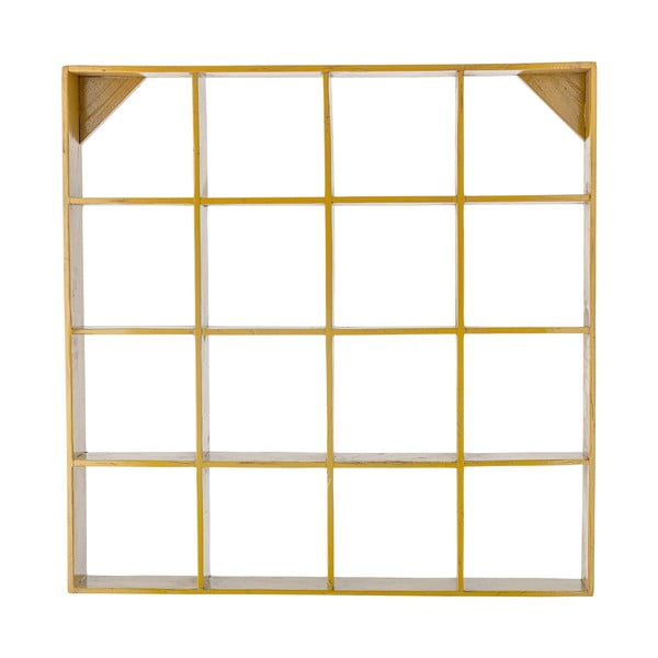 Žltá poschodová polica z recyklovaného dreva 10 cm Bekka – Bloomingville