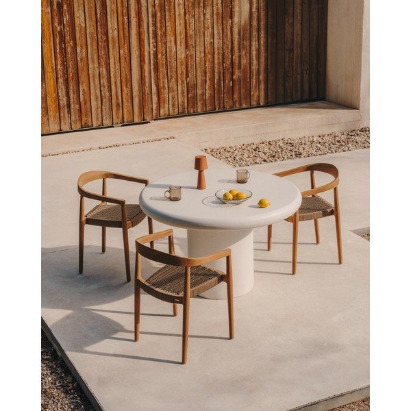 Okrúhly záhradný jedálenský stôl ø 140 cm Addaia – Kave Home-image-1