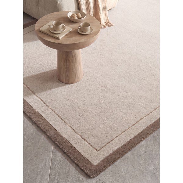 Hnedý/krémovobiely koberec s prímesou vlny 120x170 cm Niko – Villeroy&Boch-image-3