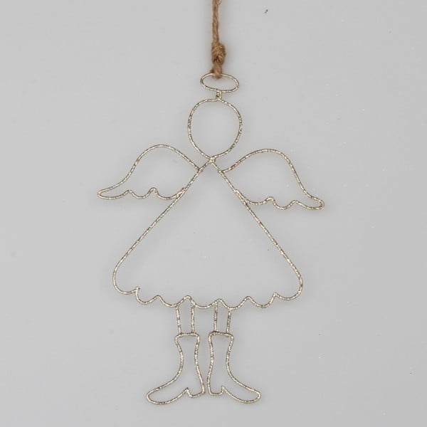 Drôtená závesná dekorácia v tvare anjela Dakls Piet