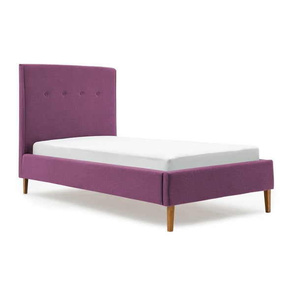 Detská fialová posteľ PumPim Noa, 200 × 90 cm