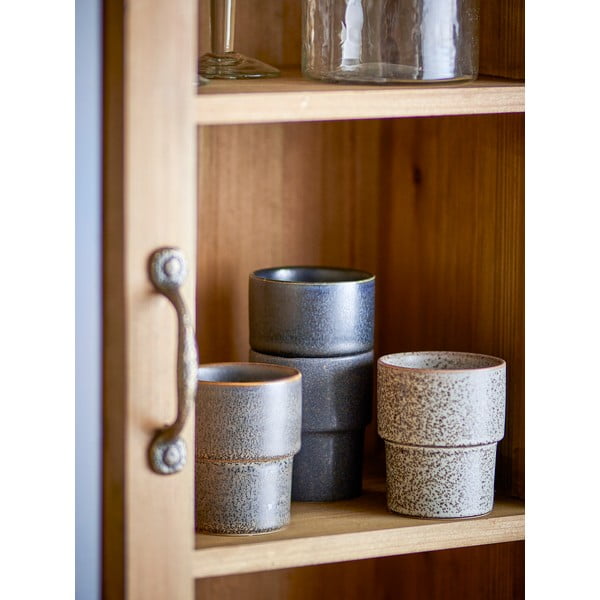 Hnedé šálky v súprave 4 ks na espresso z kameniny 150 ml Ewan – Bloomingville-image-2