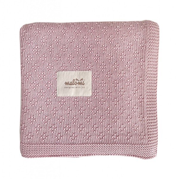 Ružová bambusová detská deka 80x100 cm - Malomi Kids-image-2