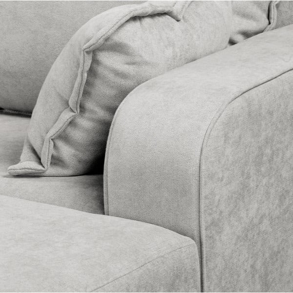 Svetlosivá rohová pohovka (pravý roh) Beata - Ropez-image-1