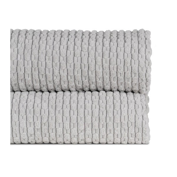 Svetlosivý prešívaný pléd 230x260 cm – Ixia