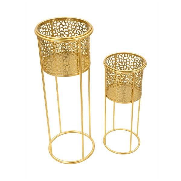 Kovové stojany na kvety 2 ks ø 17 cm (výška  46 cm) Nat – Mauro Ferretti-image-2