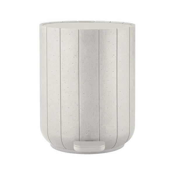 Krémovobiely pedálový odpadkový kôš z polyresínu 3 l Kua – Blomus