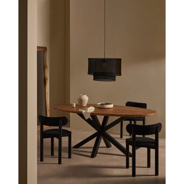 Čierne tienidlo ø 60 cm Mariela – Kave Home-image-2