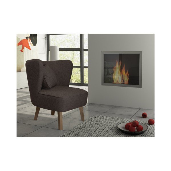 Sivo-hnedé kreslo Rodier Percale-image-2