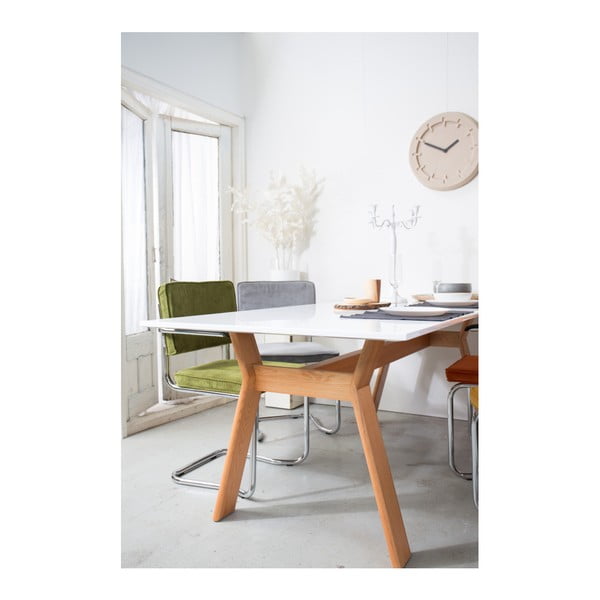 Čierne čalúnené jedálenské stoličky v súprave 2 ks s lakťovými opierkami/hojdacia – Zuiver-image-1