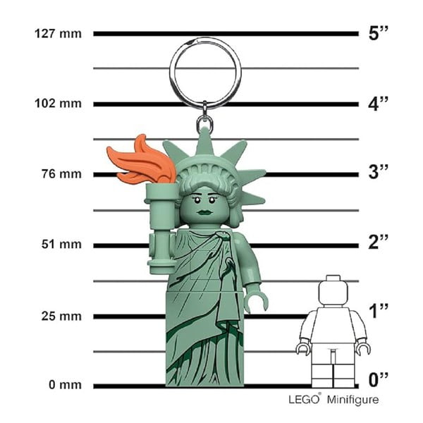 Zelená kľúčenka so svietidlom Statue of Liberty – LEGO®-image-3