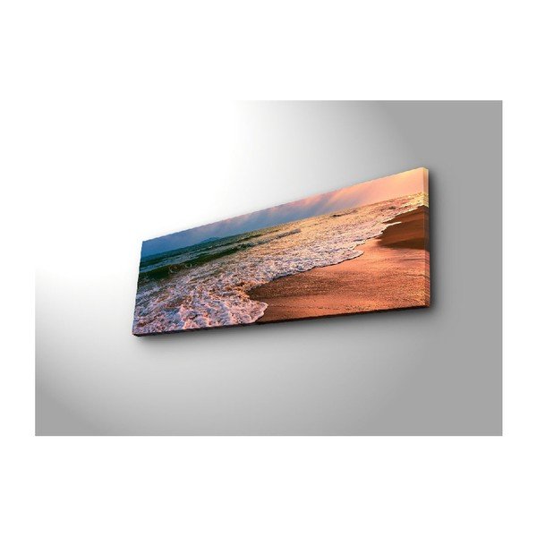 Podsvietený obraz Wallity Beach, 90 × 30 cm-image-2