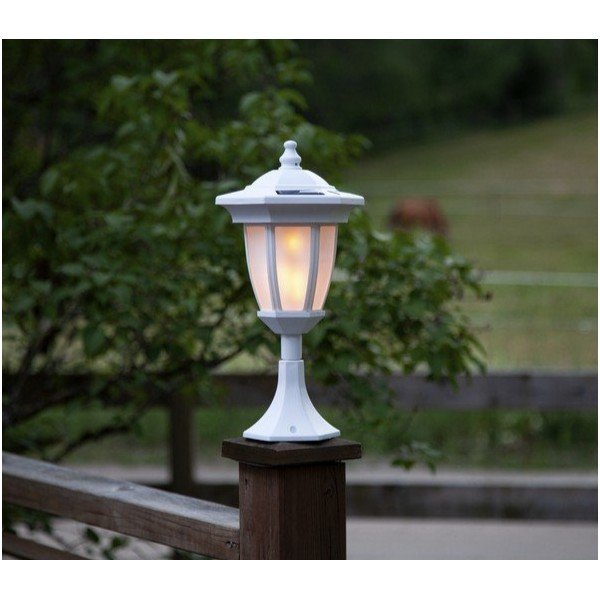 Biele vonkajšie solárne LED svietidlo Star Trading Flame-image-1