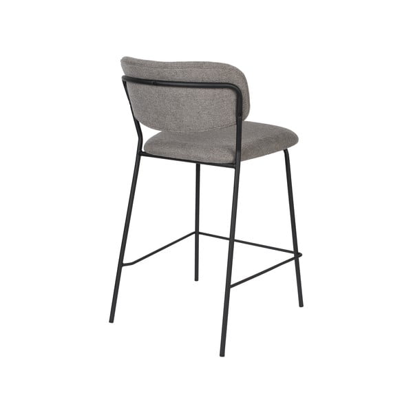 Sivé barové stoličky v súprave 2 ks 89 cm Jolien – White Label-image-4