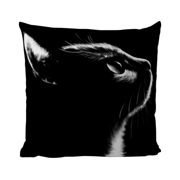 Vankúš Black Shake Black Cat, 50x50 cm