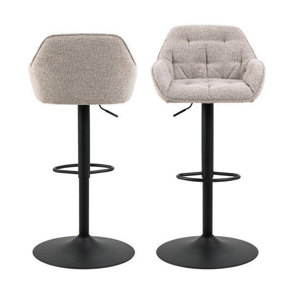 Svetlosivé otočné barové stoličky v súprave 2 ks 109 cm Brooke – Actona-image-3