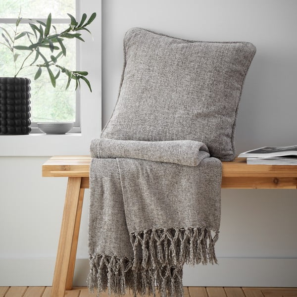 Sivá deka zo ženilky 130x170 cm Wilson – Catherine Lansfield-image-4