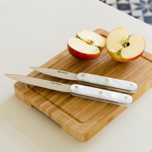 Súprava nožov 2 ks na zeleninu z nehrdzavejúcej ocele Chop – Salt&Pepper-image-1