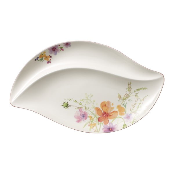 Porcelánový servírovací tanier s motívom kvetín Villeroy & Boch Mariefleur Serve, 50 x 30 cm