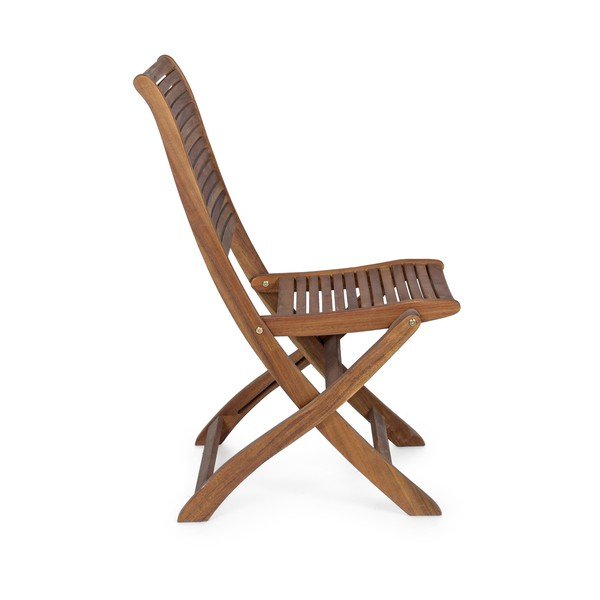 Drevená záhradná stolička v prírodnej farbe Noemi – Bizzotto-image-3