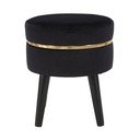 Čierna polstrovaná stolička Mauro Ferretti Paris