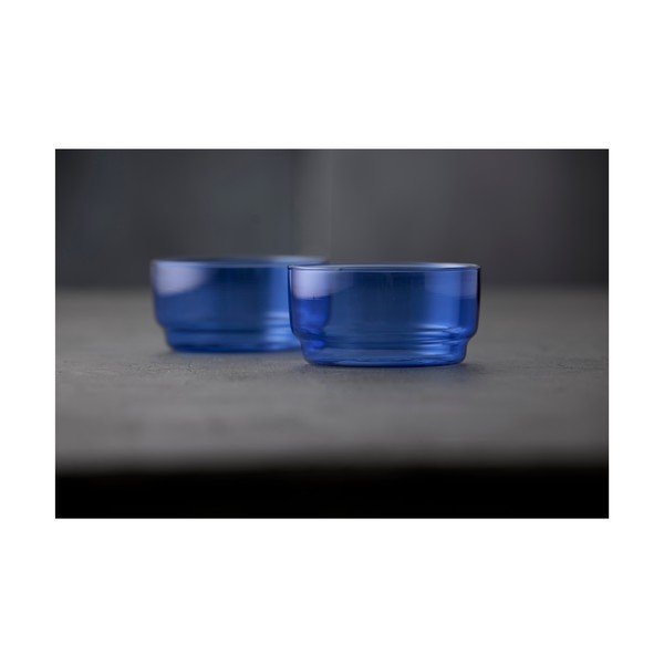 Modré sklenené misky v súprave 2 ks 500 ml Torino – Lyngby Glas-image-2