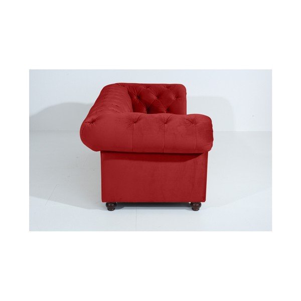 Tehlovočervená pohovka Max Winzer Orleans Velvet, 216 cm-image-1