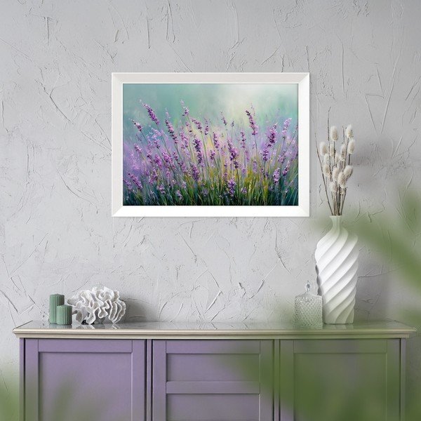 Tlačený obraz s rámom 75x56 cm Lavender – Styler-image-2
