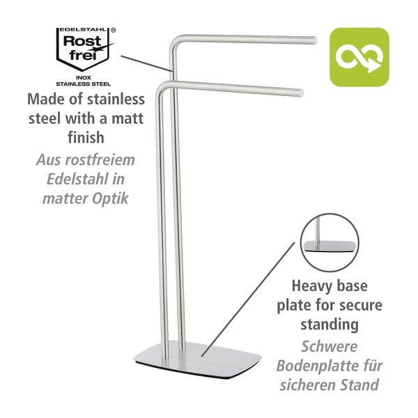 Stojan na uteráky z nerezovej ocele Iria - Wenko-image-4