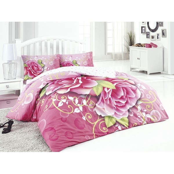 Obliečky s plachtou Pink Rose, 200x220 cm