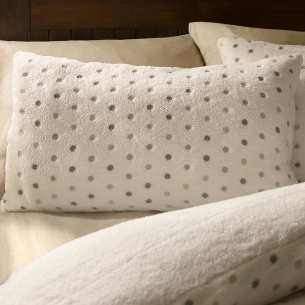 Krémové obliečky na jednolôžko z mikroplyšu 135x200 cm Cosy Spot – Catherine Lansfield-image-2