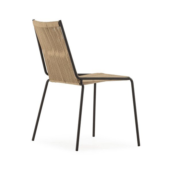 Béžové kovové stohovateľné jedálenské stoličky v súprave 2 ks Emily – Marckeric-image-4