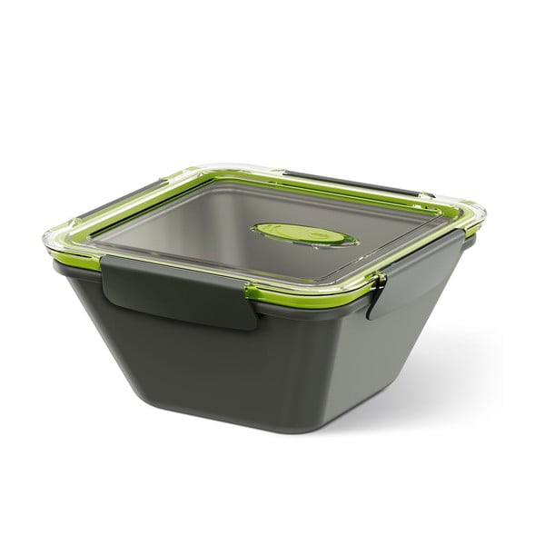 Krabička na potraviny Bento Box grey/green, 0,9 l