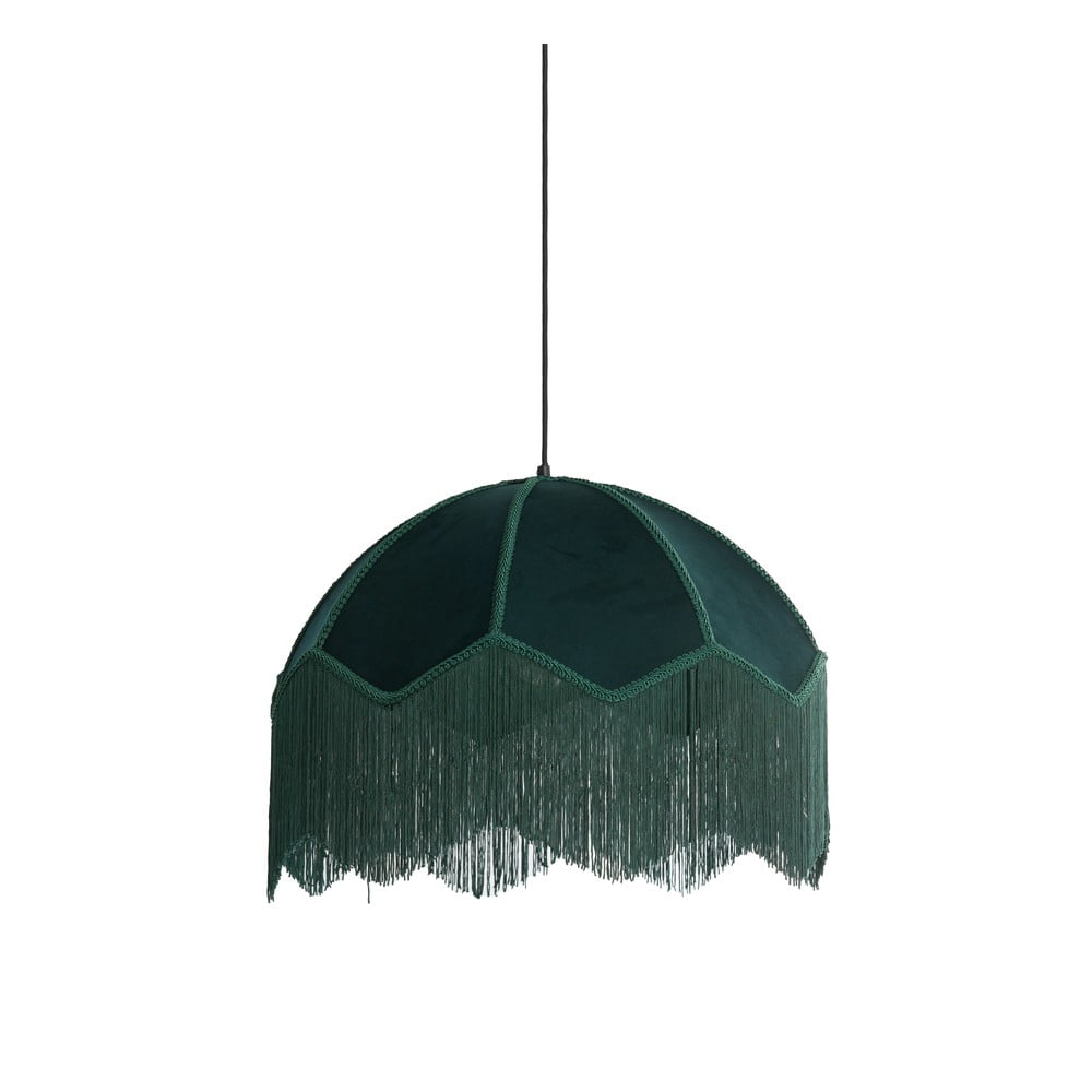 E-shop Závesné svietidlo v petrolejovej farbe s textilným tienidlom ø 50 cm Malacia – Light & Living