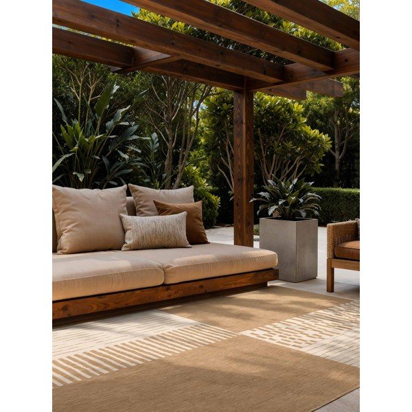 Krémovobiely/v prírodnej farbe vnútorný a vonkajší koberec 160x230 cm Haringey Acacia – Ted Baker-image-1