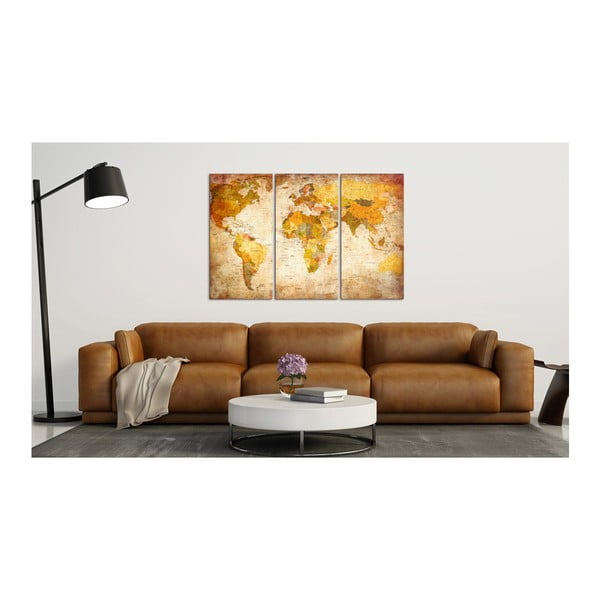 Viacdielna nástenka s mapou sveta Bimago Antique Travel 120 × 80 cm-image-2
