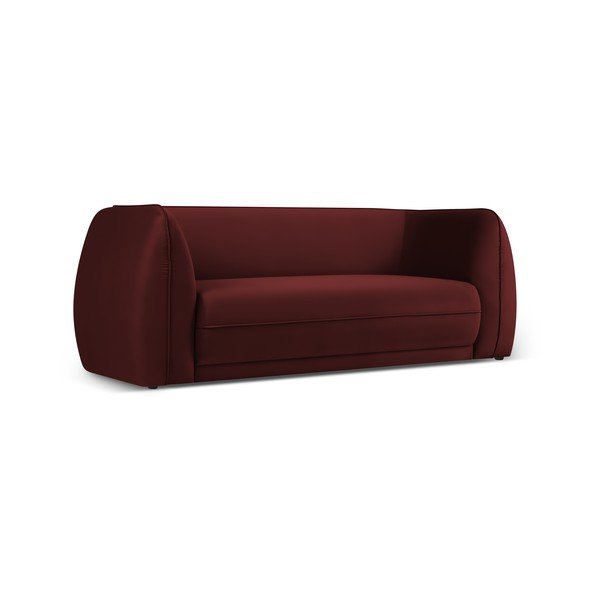 Červená zamatová pohovka 190 cm Lando – Micadoni Home-image-2
