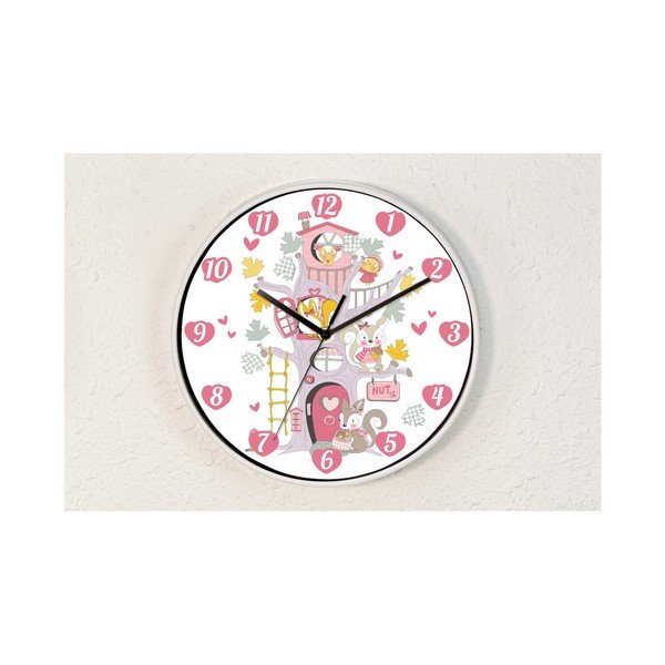 Nástenné hodiny Walplus Happy Tree, ⌀ 25 cm-image-3