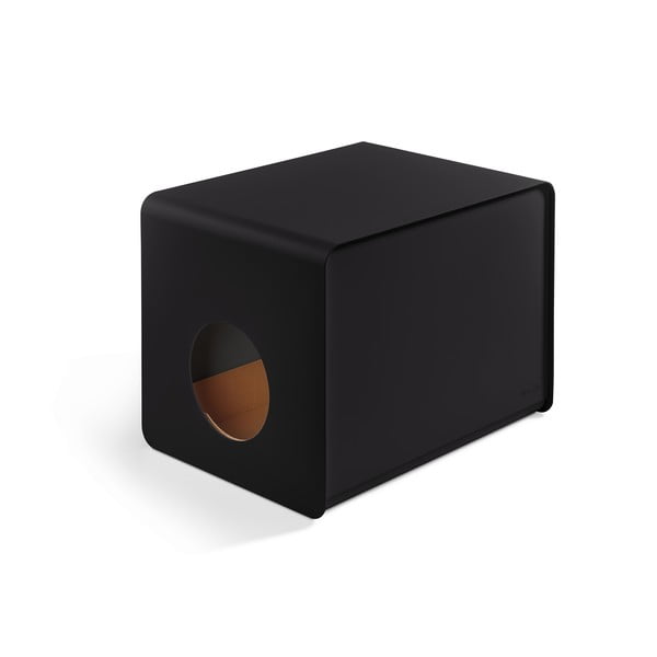 Čierny mačací záchod 41x54,5 cm Sito Black – MiaCara