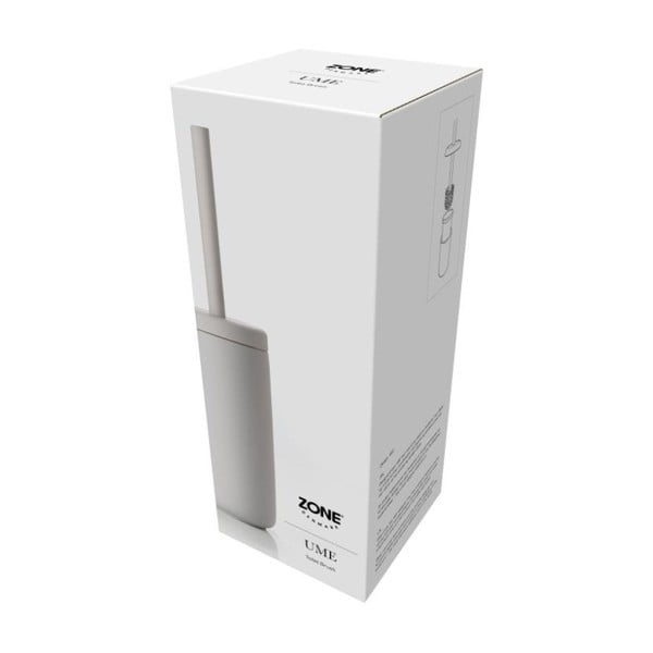 Svetlosivá toaletná kefa z kameniny Zone Soft Grey-image-2