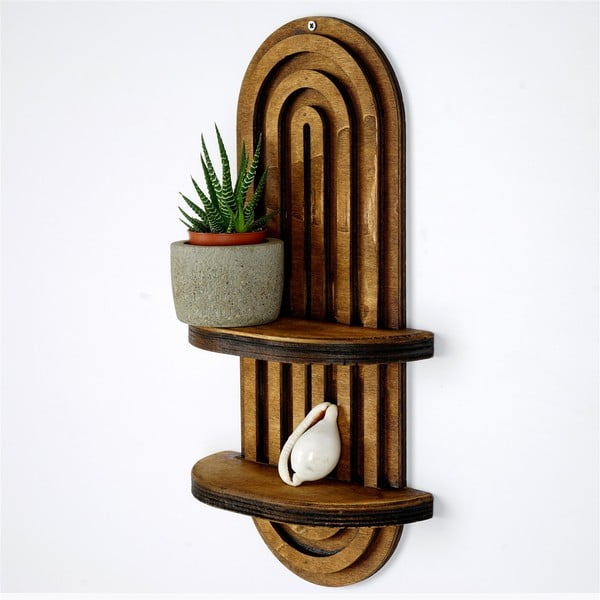 Hnedá poschodová polica 40 cm Raf – Kalune Design-image-2